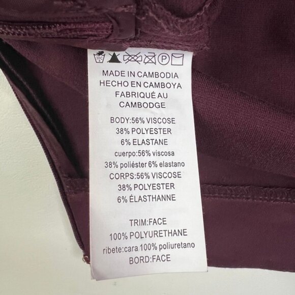 NWT MICHAEL MICHAEL KORS Cordovan Mixed-Media‎ Flare Mini Skirt Faux Leather - Picture 10 of 10